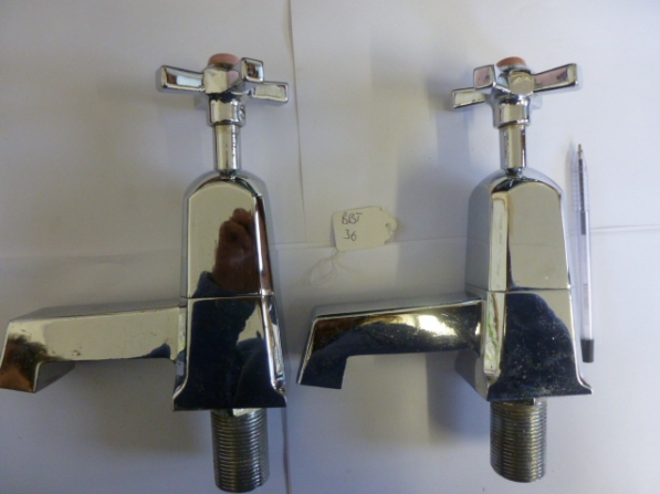 Huge Restored Art Deco Bath Taps