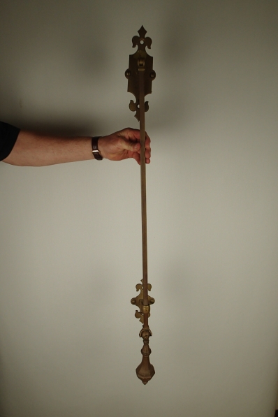 Impressive Antique Brass Bell Pull