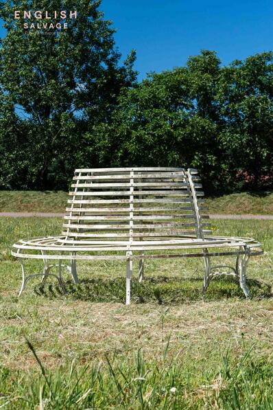 Impressive reclaimed tall tree seat