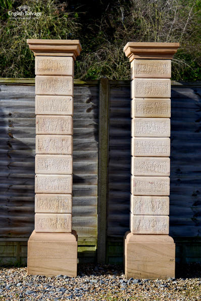 Impressive sandstone pillars / gateposts