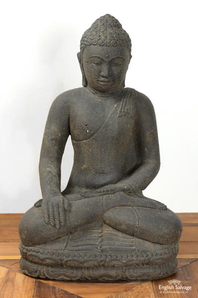 Indian sitting Buddha cast stone statue