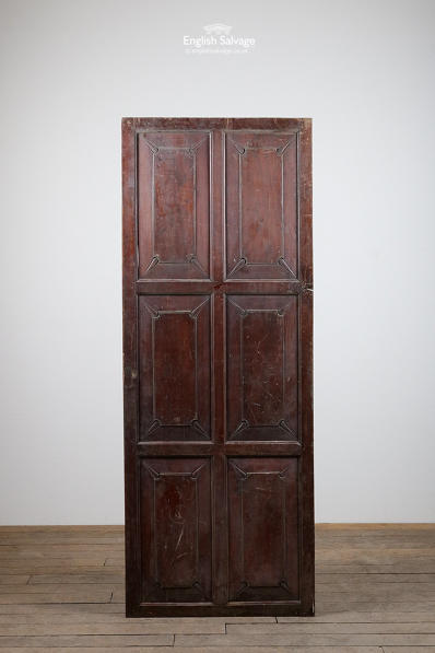 Large cupboard door with carved panels