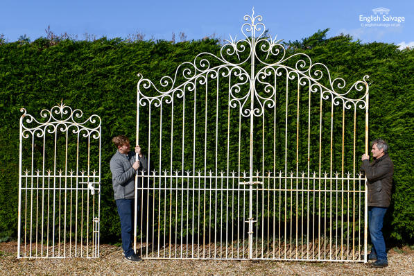 Large French style wrought iron gate