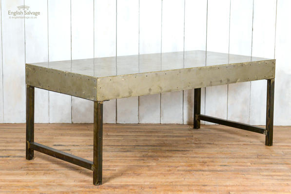 Large metal industrial style table 