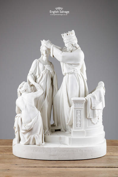 Large Parianware group statue
