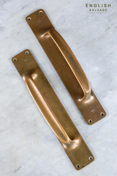 Large quantity bronze door pulls