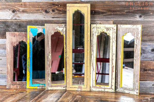 Large reclaimed Indian temple mirrors