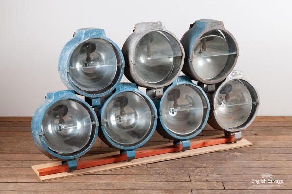 Large vintage Bullfinch industrial lamps