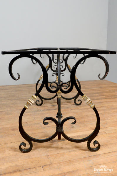 Large wrought iron French style table base