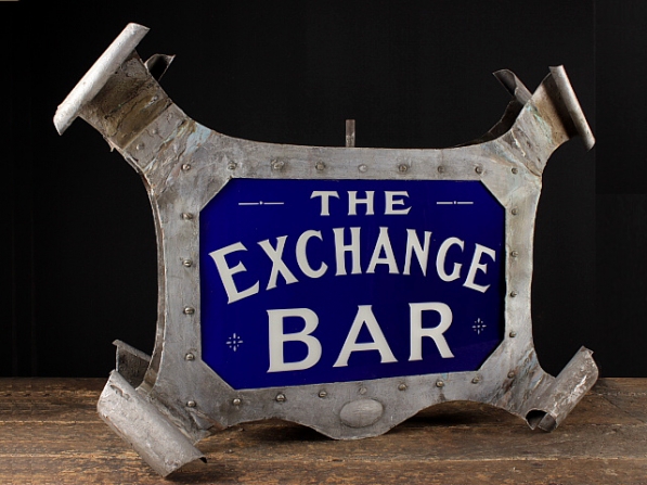 Metal illuminated sign The Exchange Bar