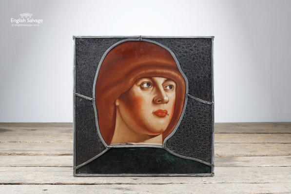 Modern Bellini Male Portrait Stained Glass