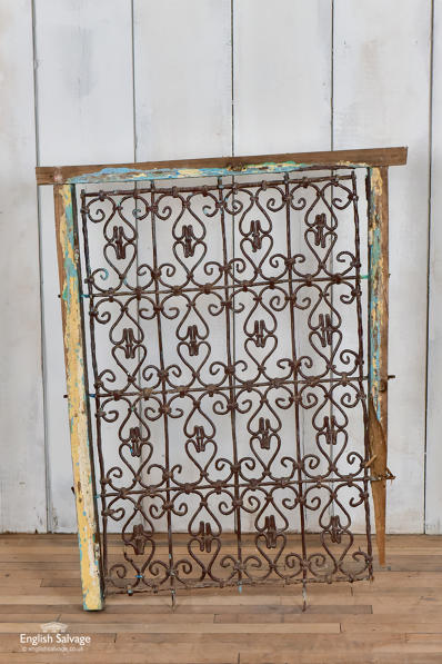 Moroccan wrought iron window grill