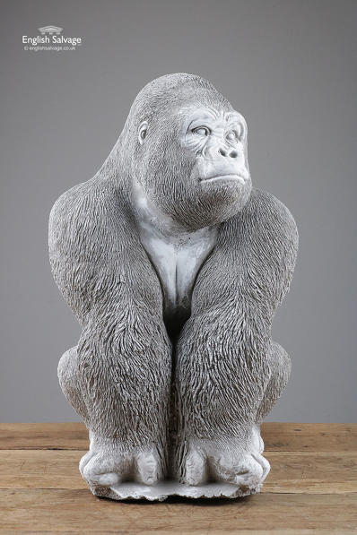 New cast stone gorilla garden statues