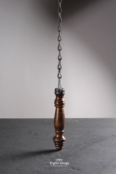 New Toilet Chain Pull with Wooden Teak Handle