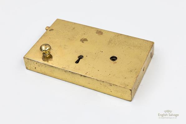 Nicely worn 19th century brass lock