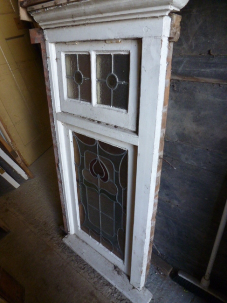 Oak Framed Stained Glass Window