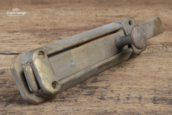 Old Brass Sliding Lock / Door Bolt