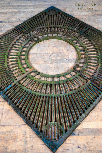 Old cast iron tree surround grille