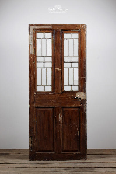 Old Glazed Pine Four Panel Door