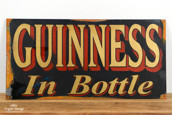 Old metal Guinness sign