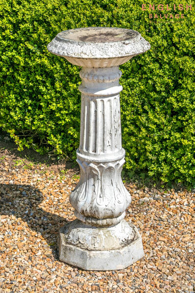 Old painted birdbath circa 1900s