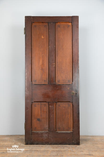 Old pine four panel internal door