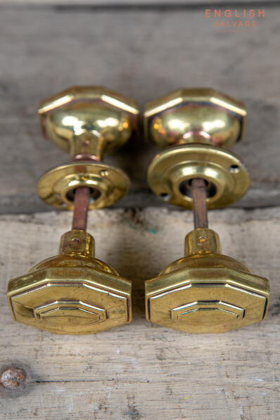 Original 1930s octagonal door knobs