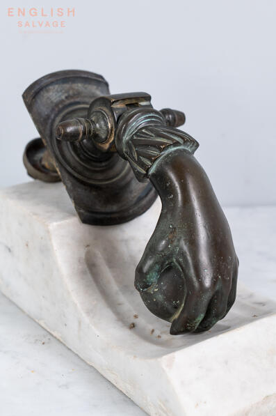 Original antique bronze door knocker