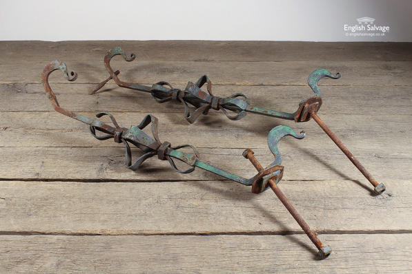 Original Arts & Crafts Wrought Iron Brackets