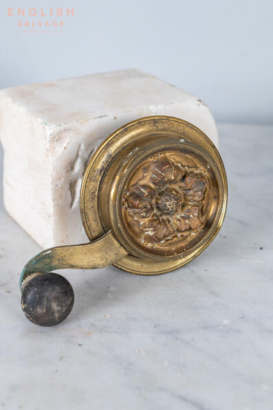 Ornate antique lever servant bell pull