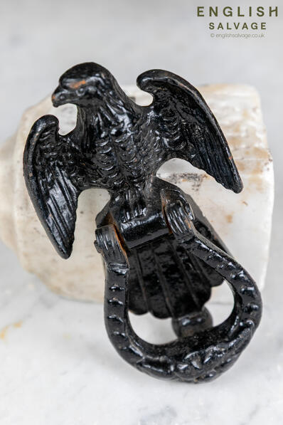 Period eagle cast iron door knocker