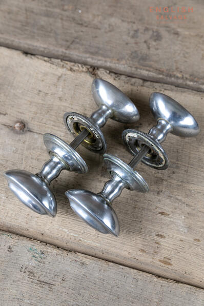 Period reclaimed pewter door knobs