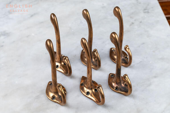 Rare antique bronze hooks