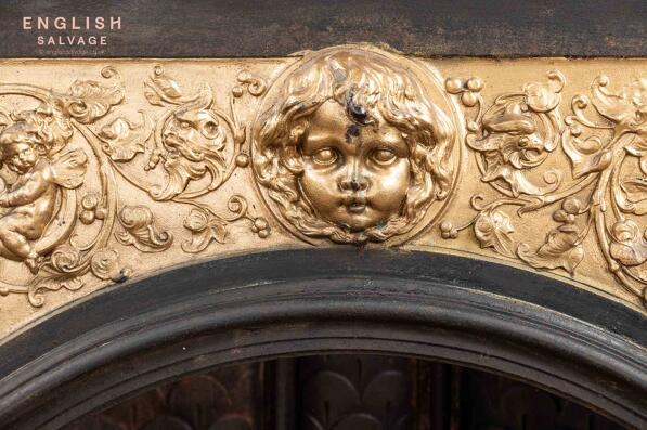 Rare Coalbrookdale ornate fire inserts