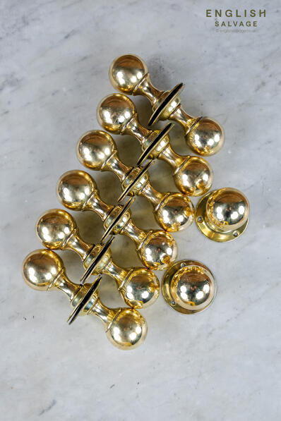 Reclaimed brass door knobs