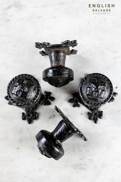 Reclaimed cast iron door knobs