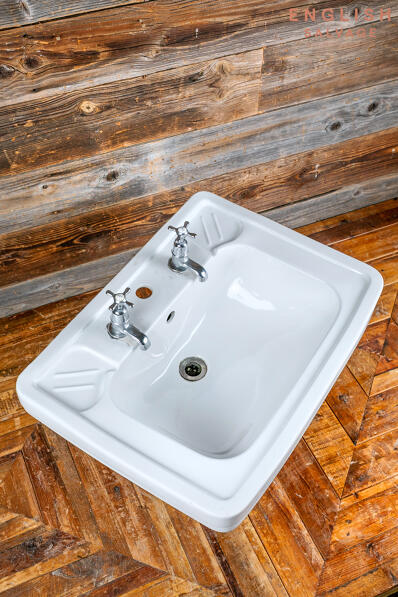 Reclaimed ceramic white basin
