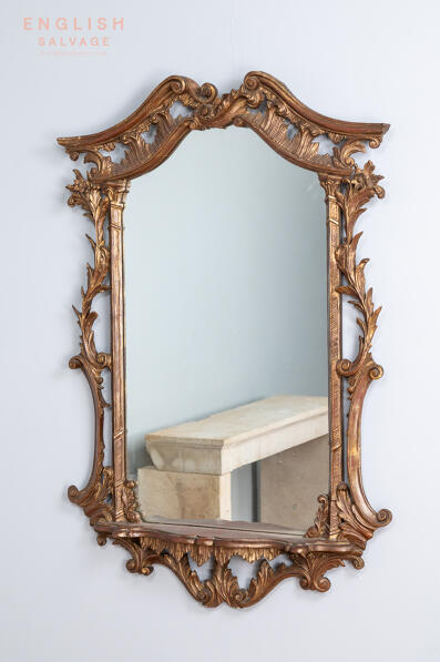 Reclaimed Chippendale style wall mirror