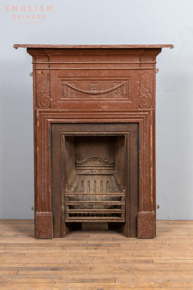 Reclaimed Coalbrookdale combination grate