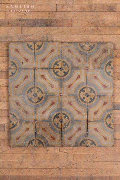 Reclaimed encaustic cement tiles