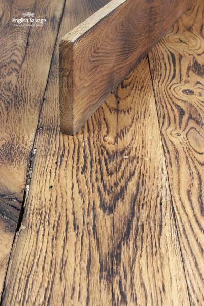 Reclaimed Flame Fired Oak Floor Boards, Wooden Floor Board Sizes