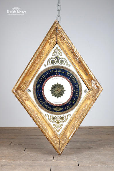 Reclaimed French lozenge shaped barometer 