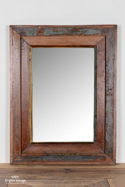 Reclaimed hardwood mirror