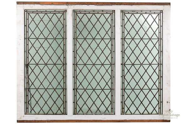 Reclaimed leaded stained glass window