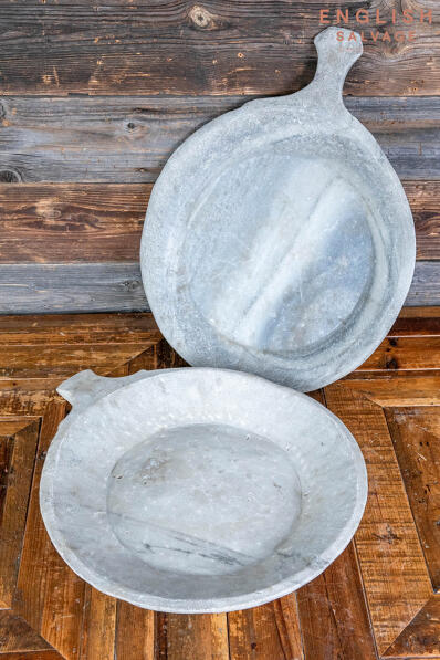 Reclaimed marble parat or platters