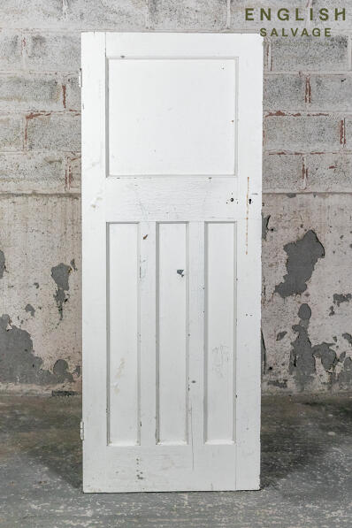 Reclaimed one over three panel pine door