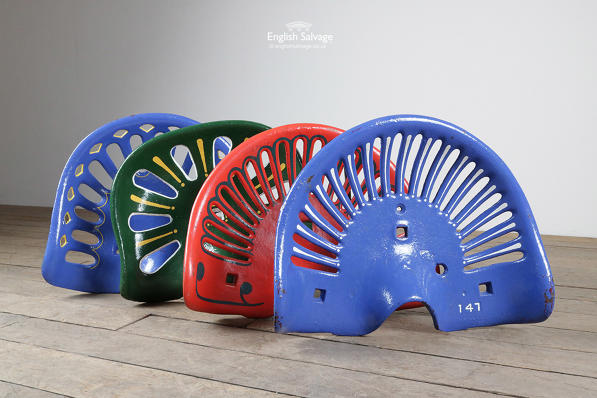 Reclaimed painted original tractor seats