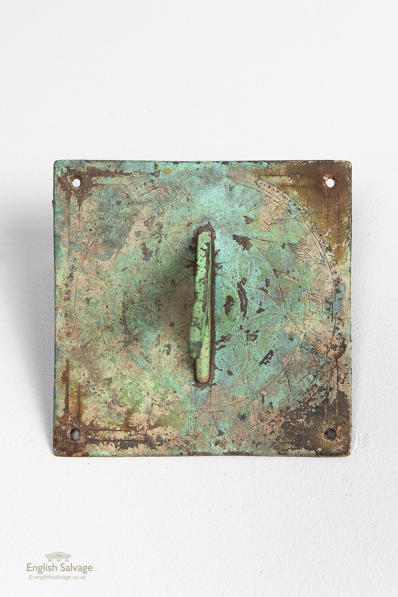 Reclaimed period bronze sundial plate