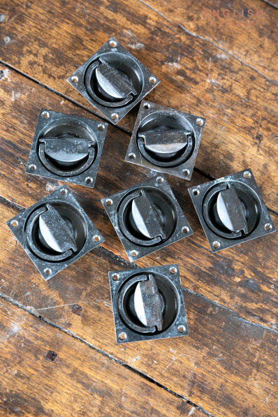 Reclaimed recessed turn locks