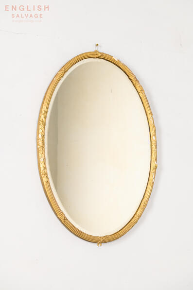 Reclaimed Regency oval mirror
